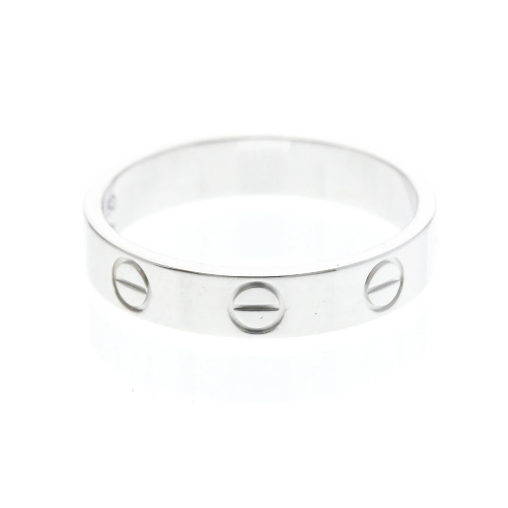 CARTIER 18k Silver Love Ring - Picture 4 of 9